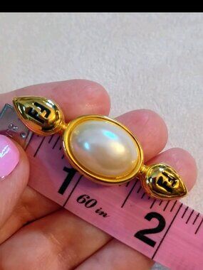Fendi FF Logo Vintage Brooch